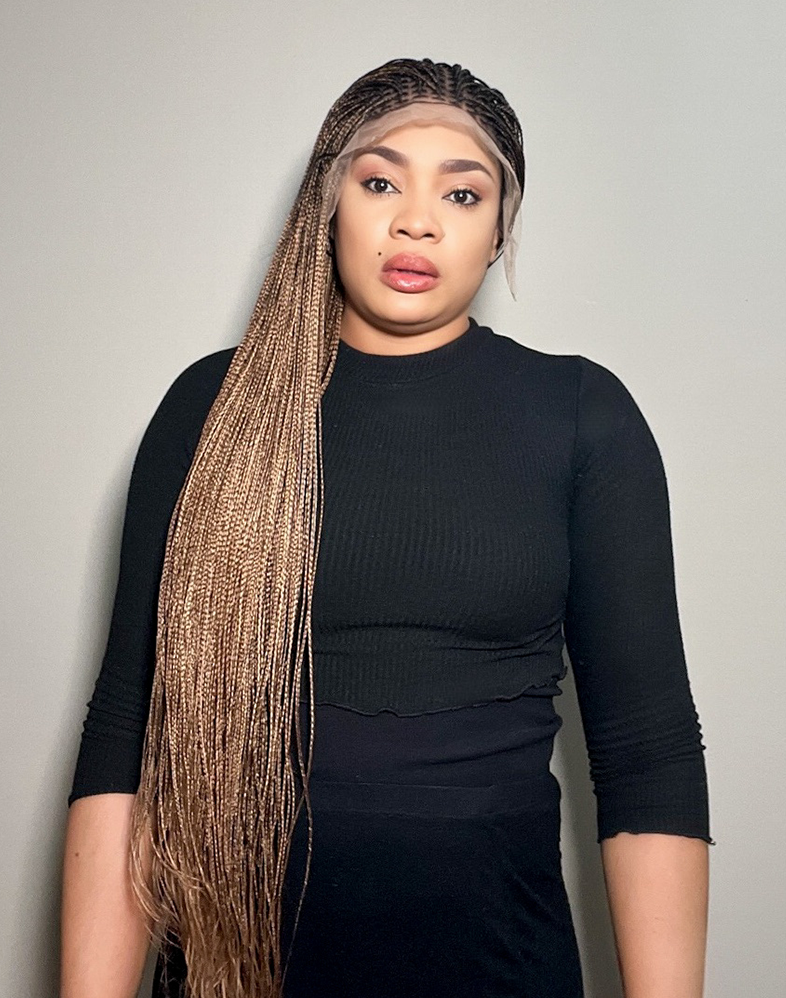 Duchess Braid 20 – Straight Box Braided Wig (34”, Very Long, Full Frontal, Xtra Full Density, Chestnut Brown)