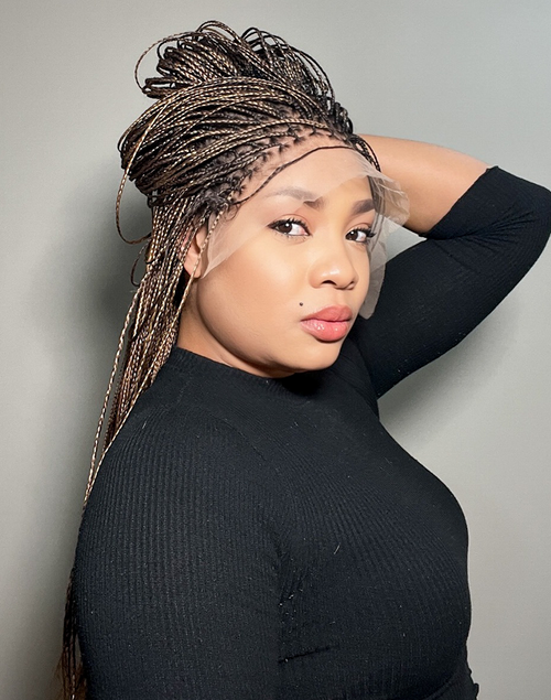 Duchess Braid 20 – Straight Box Braided Wig (34”, Very Long, Full Frontal, Xtra Full Density, Chestnut Brown)