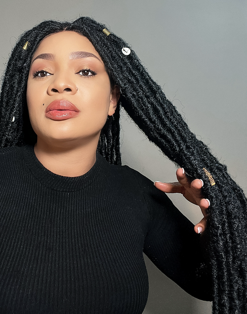 Duchess Dread 10 – Black Dreadlocks Wig (Very Long, Full Frontal, Extra Full Density)