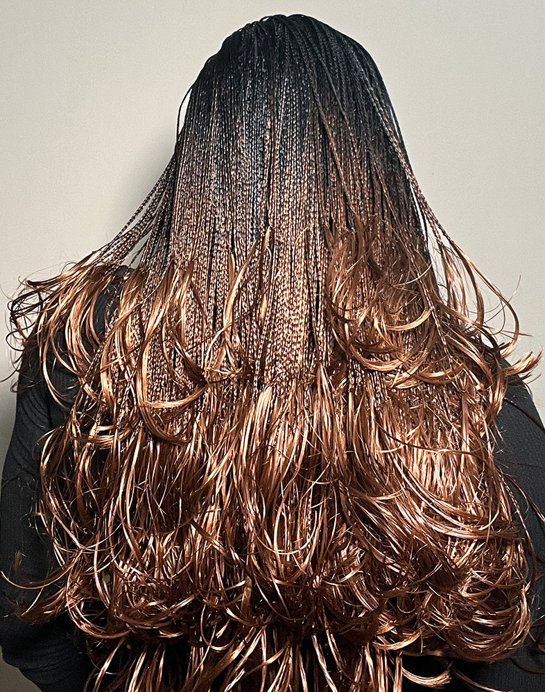 Duchess Ghana Weave 10 – Layered Ghana Weave Braided Wig with Mini Closure (23”, Chestnut & Black Mix, Xtra Full Density)