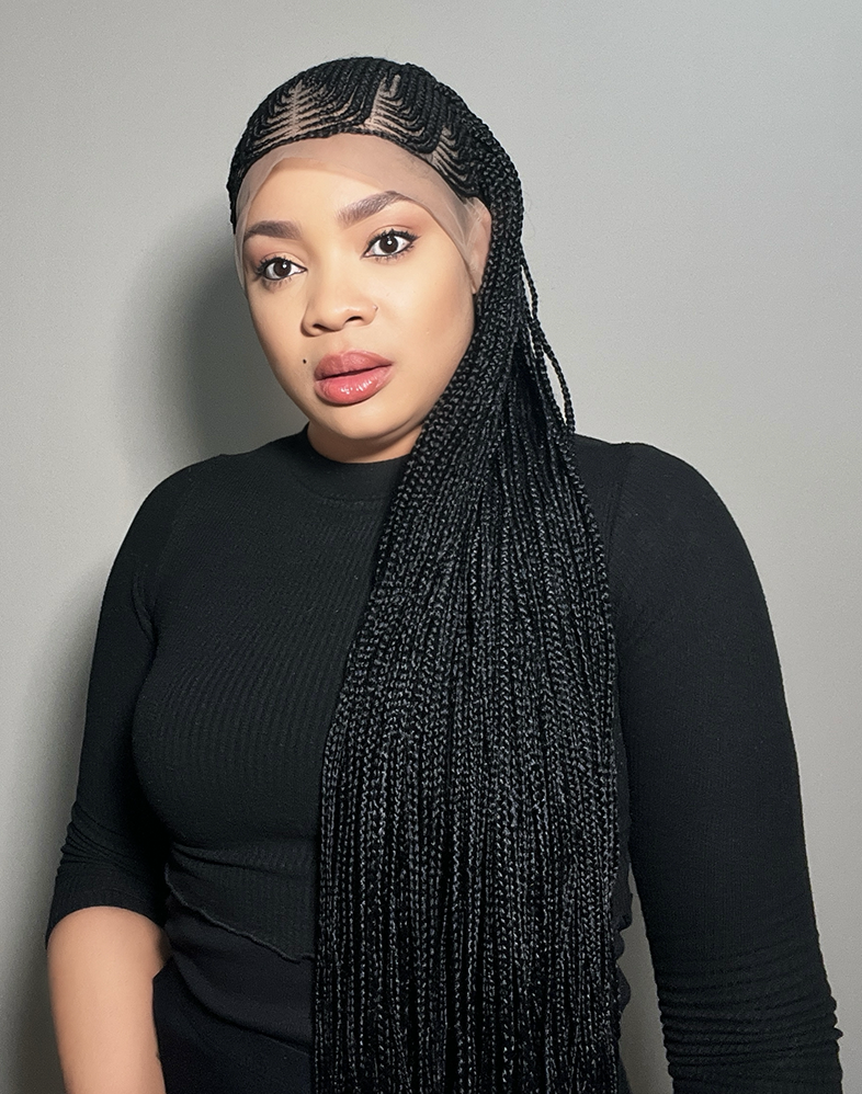 Lady Ghana Weave 20 | Two-Step Ghana Weave Braided Wig – 360 Lace (50″ Very Long, Full Density)