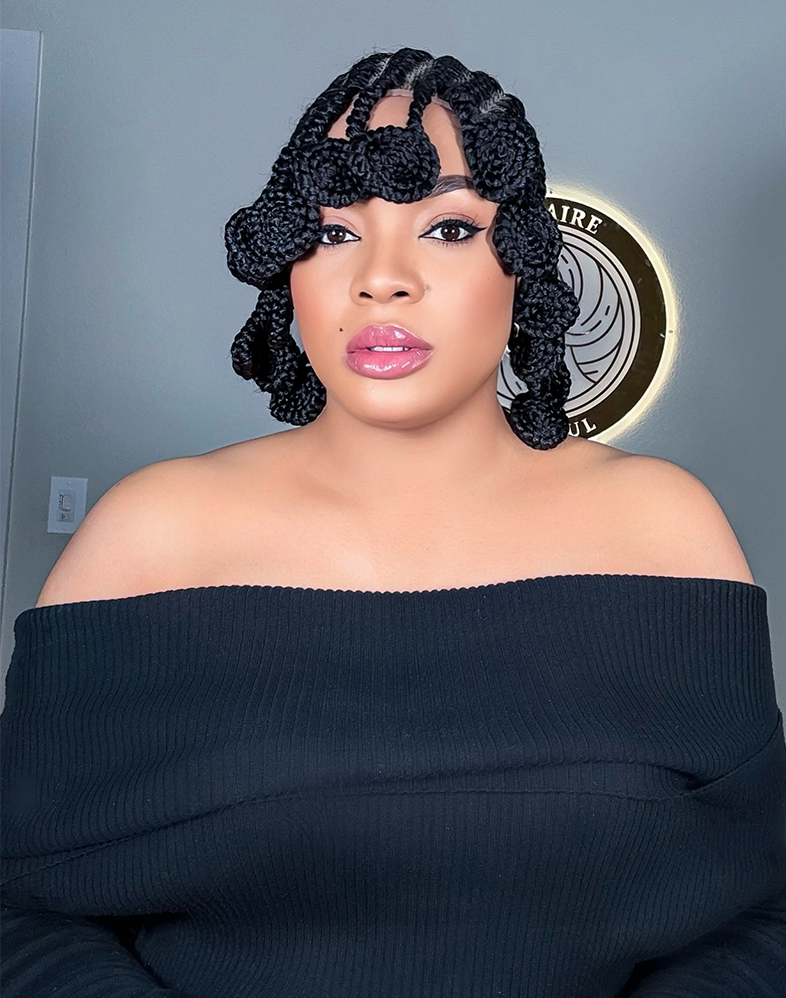 Lady Ghana Weave 50 | Koloba Weaving Wig 360 Lace 10” Short Full Density