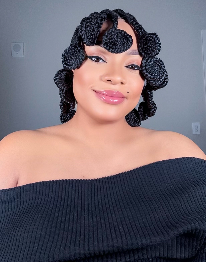 Lady Ghana Weave 50 | Koloba Weaving Wig 360 Lace 10” Short Full Density