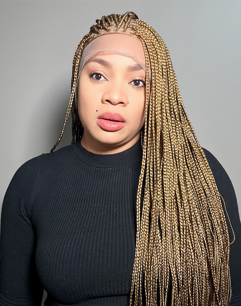 Lady Knotless 30 | Knotless Braided Wig – 360 Lace (40″ Very Long, Full Density)