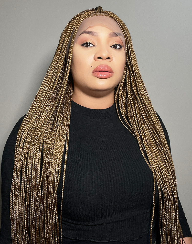 Lady Knotless 30 | Knotless Braided Wig – 360 Lace (40″ Very Long, Full Density)