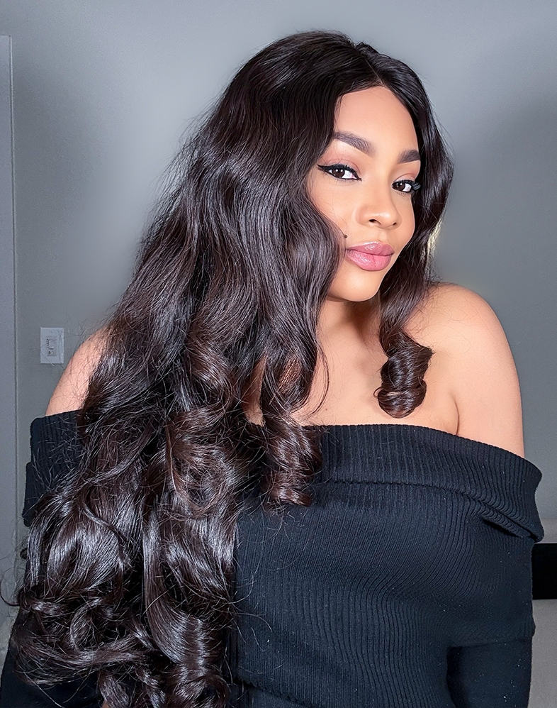 Royal 420 
Super Double Drawn 200% Density CrownBouncy Curls Human Hair
Wig, 5×5 Lace Closure, 30" Natural | Royal Collection