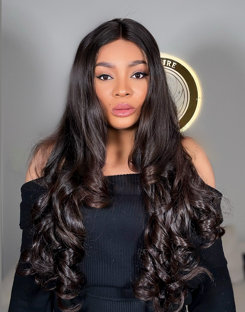 Royal 420 
Super Double Drawn 200% Density CrownBouncy Curls Human Hair
Wig, 5×5 Lace Closure, 30" Natural | Royal Collection