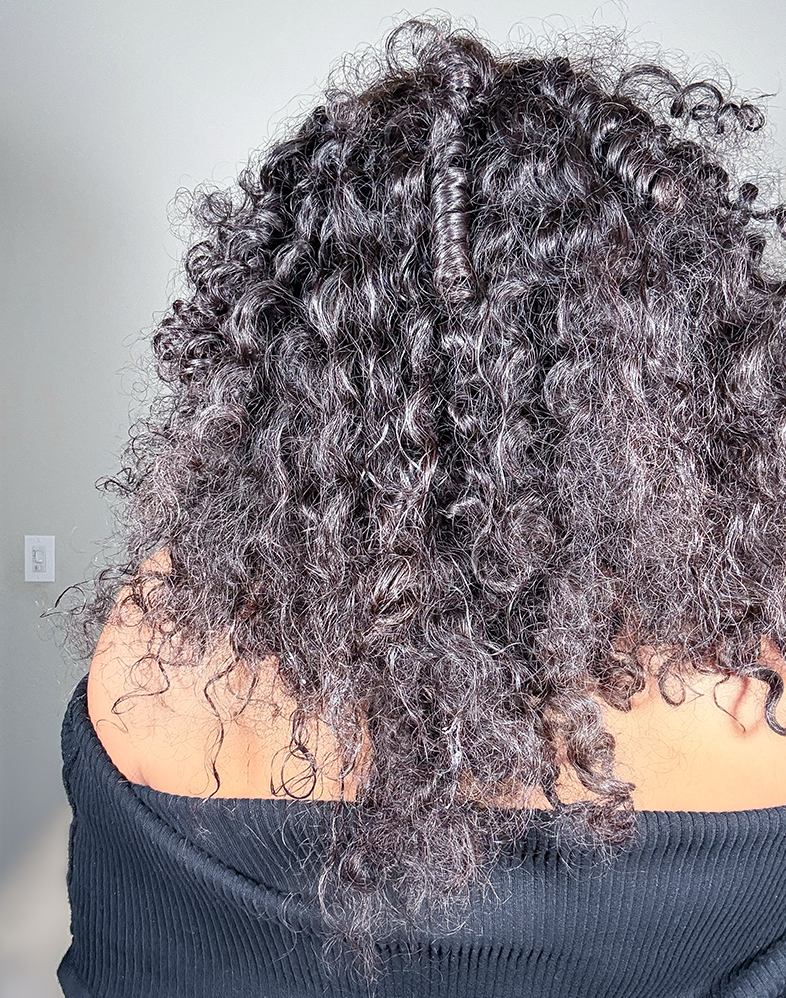 Queen 1400 Super Double Drawn 200% Density Twist Curl Human Hair Wig 4×4 Lace Closure • 18 Inches • Natural
Queen Collection