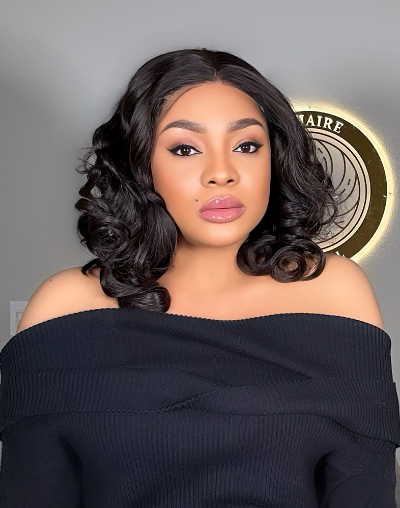 Queen 250 Double Drawn 180% Density Wavy Human Hair Wig
4×4 Lace Closure • 16 Inches • Natural
Queen Collection