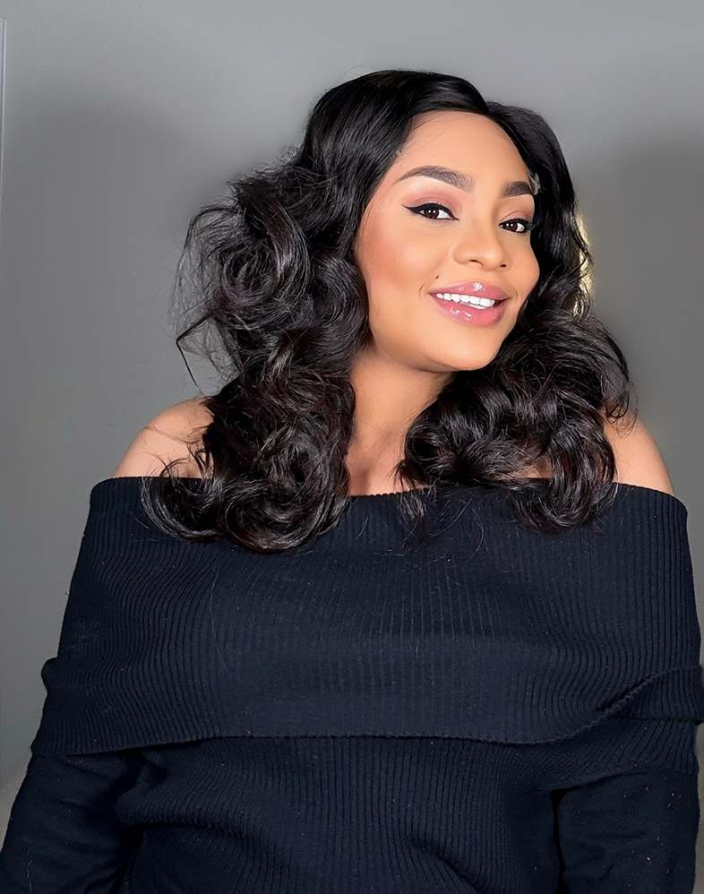 Queen 510 Super Double Drawn Raw Donor Hair Wig 6×6 Lace Closure • 18 Inches • Natural
Queen Collection