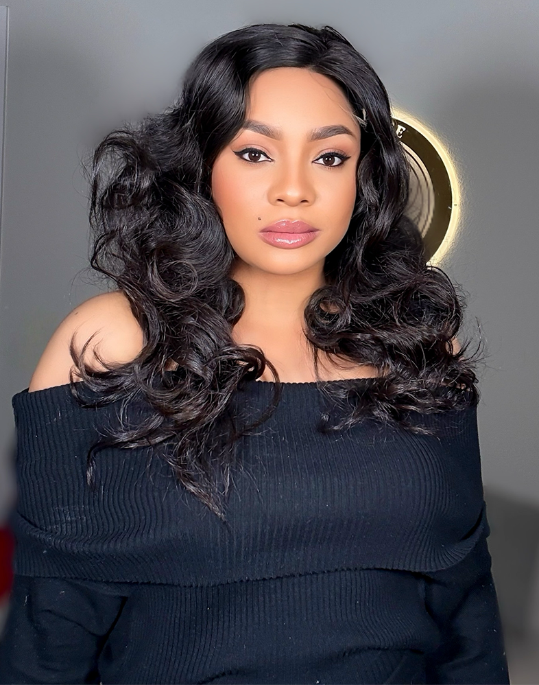 Queen 510 Super Double Drawn Raw Donor Hair Wig 6×6 Lace Closure • 18 Inches • Natural
Queen Collection