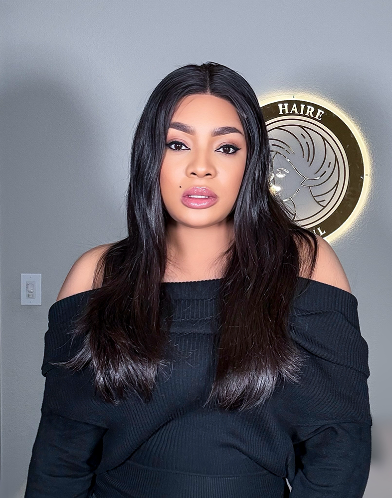 Queen 610 Super Double Drawn 200% Density Straight Human Hair Wig
4×4 Lace Closure • 18 Inches • Natural
Queen Collection