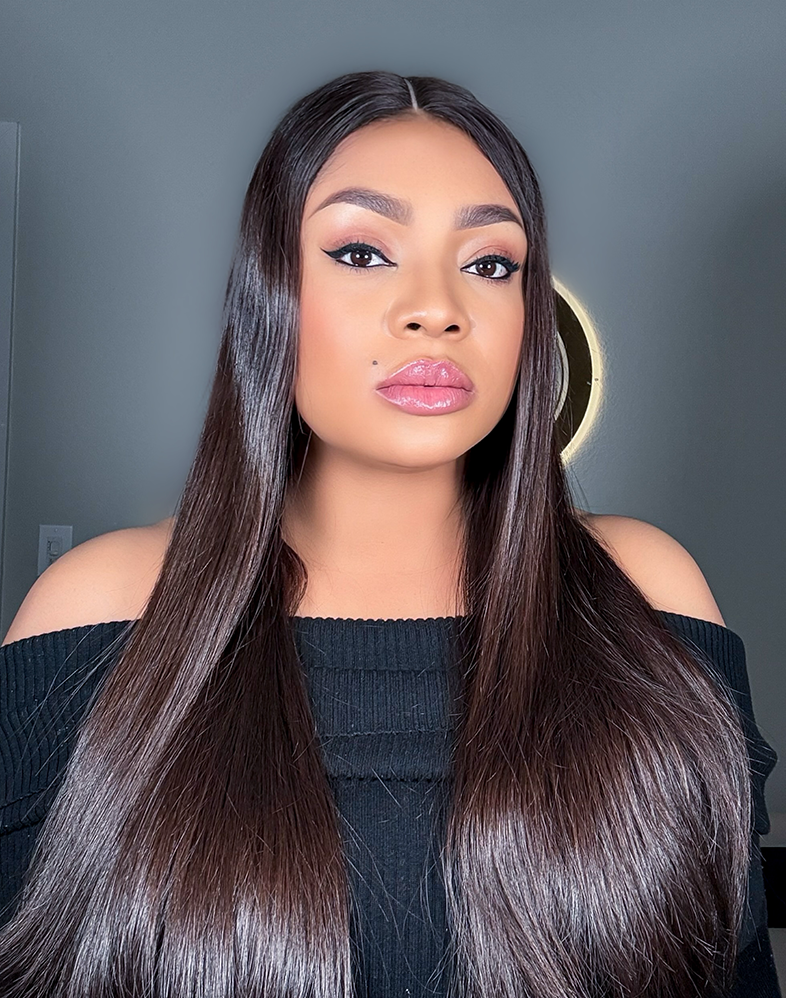 Queen 640 Premium Donor Hair Super Double Drawn 200% Density Human Hair Wig 4×4 Kim K Closure • 20 Inches • Natural
Queen Collection