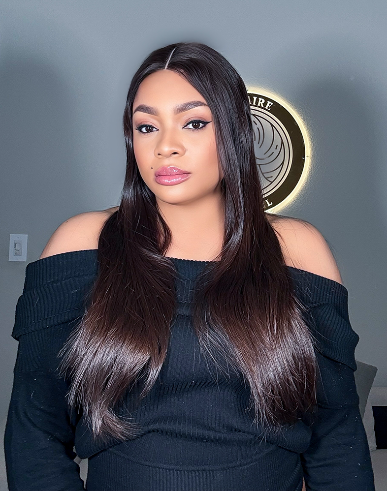 Queen 640 Premium Donor Hair Super Double Drawn 200% Density Human Hair Wig 4×4 Kim K Closure • 20 Inches • Natural
Queen Collection