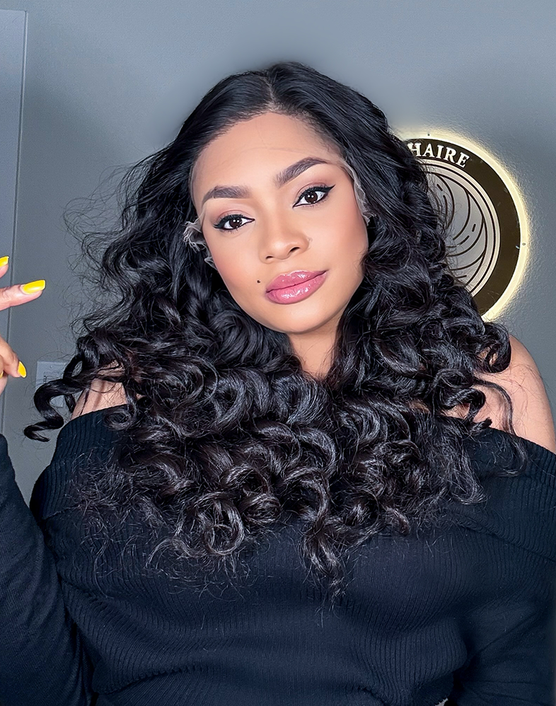 Queen 700 Premium Super Double Drawn Sea Wave Human Hair Wig
13×6 Lace Frontal • 20 Inches • Natural Queen Collection