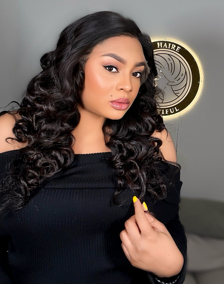 Queen 700 Premium Super Double Drawn Sea Wave Human Hair Wig
13×6 Lace Frontal • 20 Inches • Natural Queen Collection