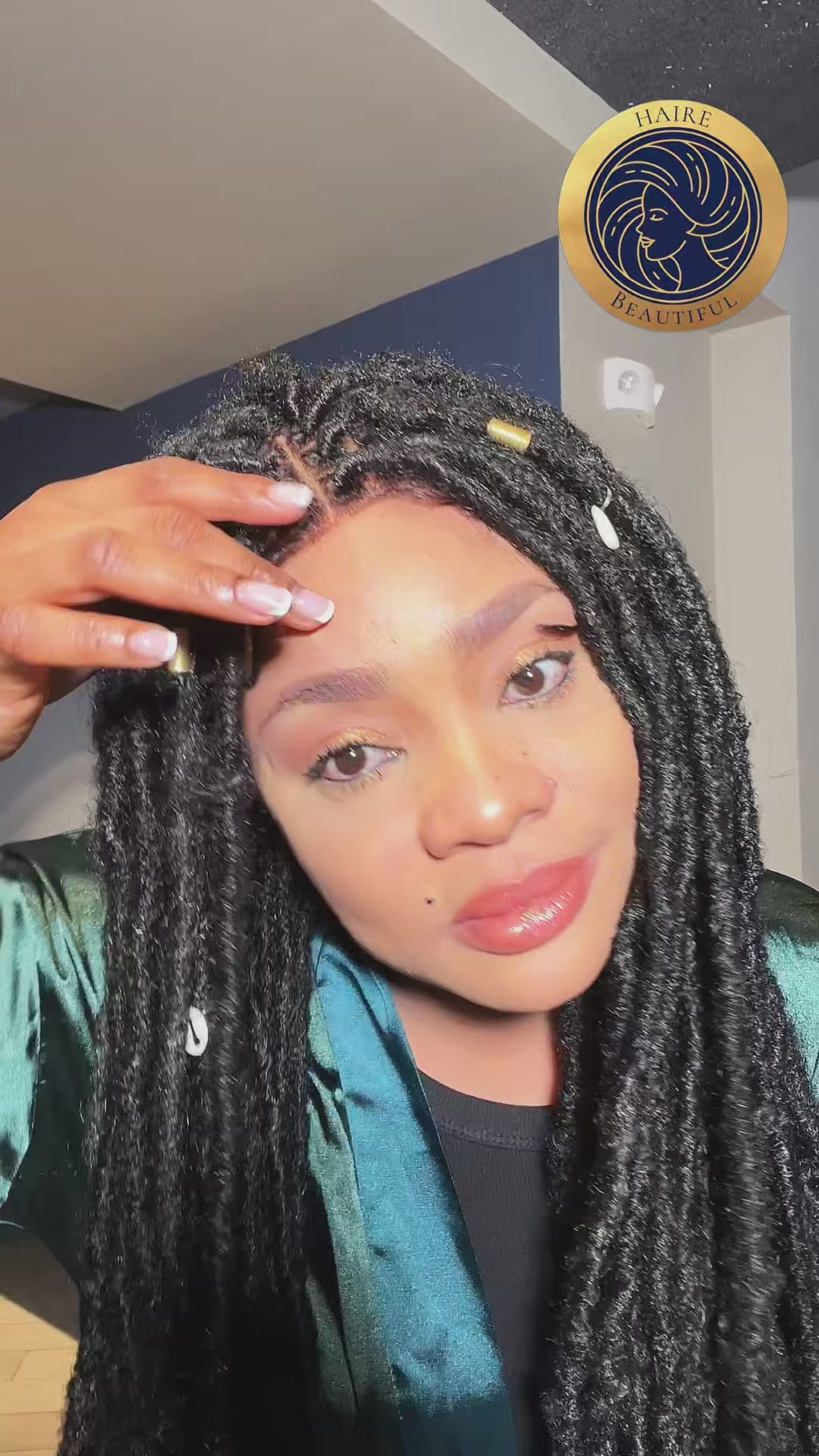 Duchess Dread 10 – Black Dreadlocks Wig (Very Long, Full Frontal, Extra Full Density)