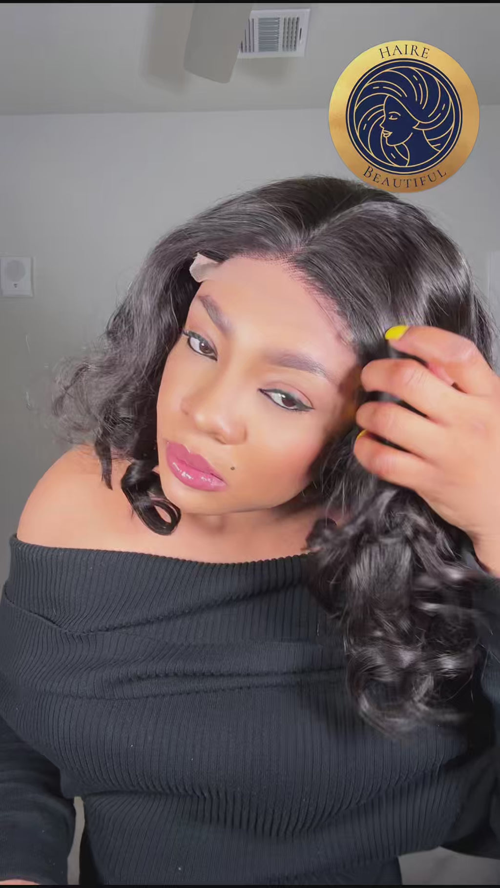 Queen 250 Double Drawn 180% Density Wavy Human Hair Wig
4×4 Lace Closure • 16 Inches • Natural
Queen Collection