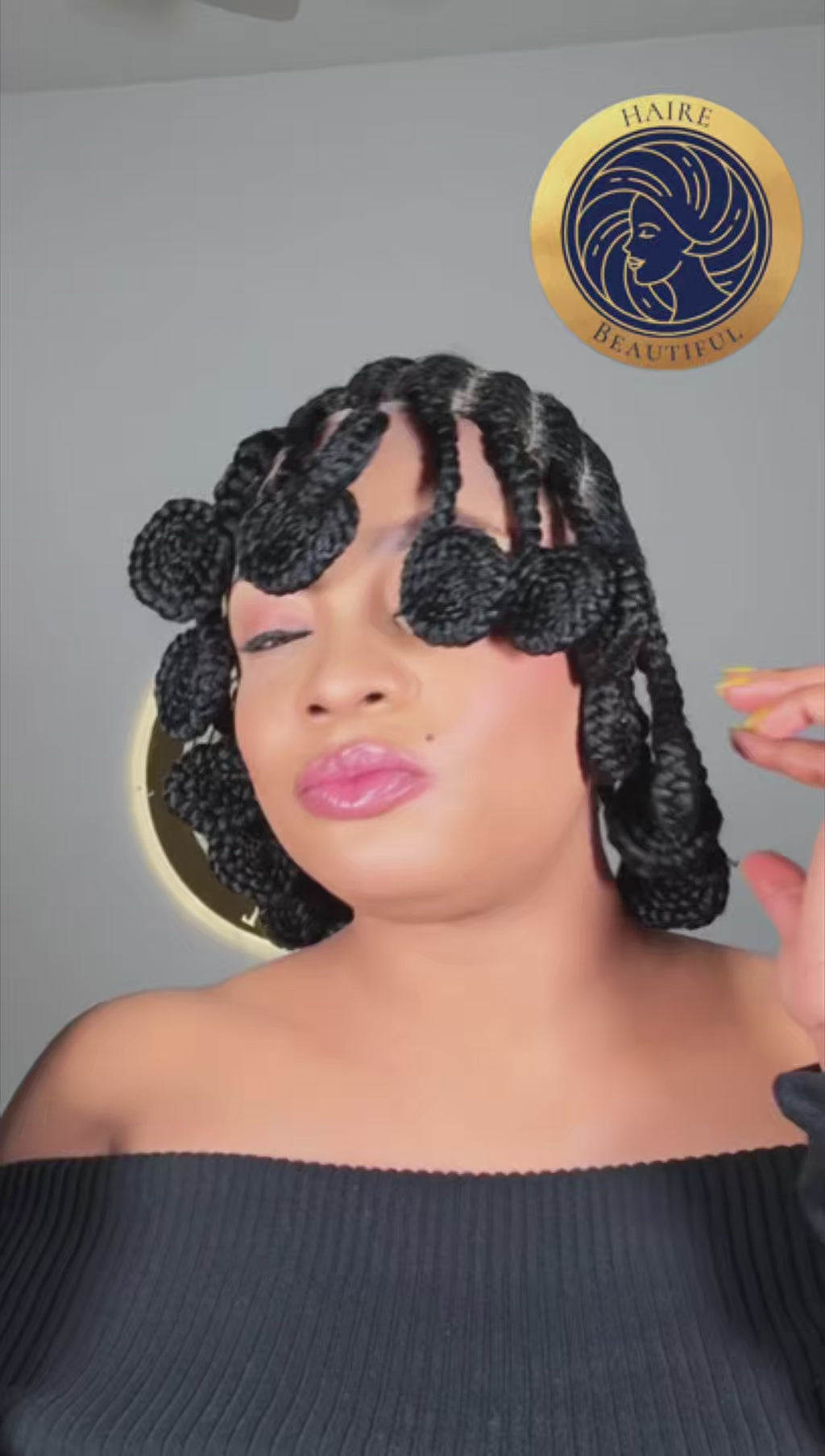 Lady Ghana Weave 50 | Koloba Weaving Wig 360 Lace 10” Short Full Density