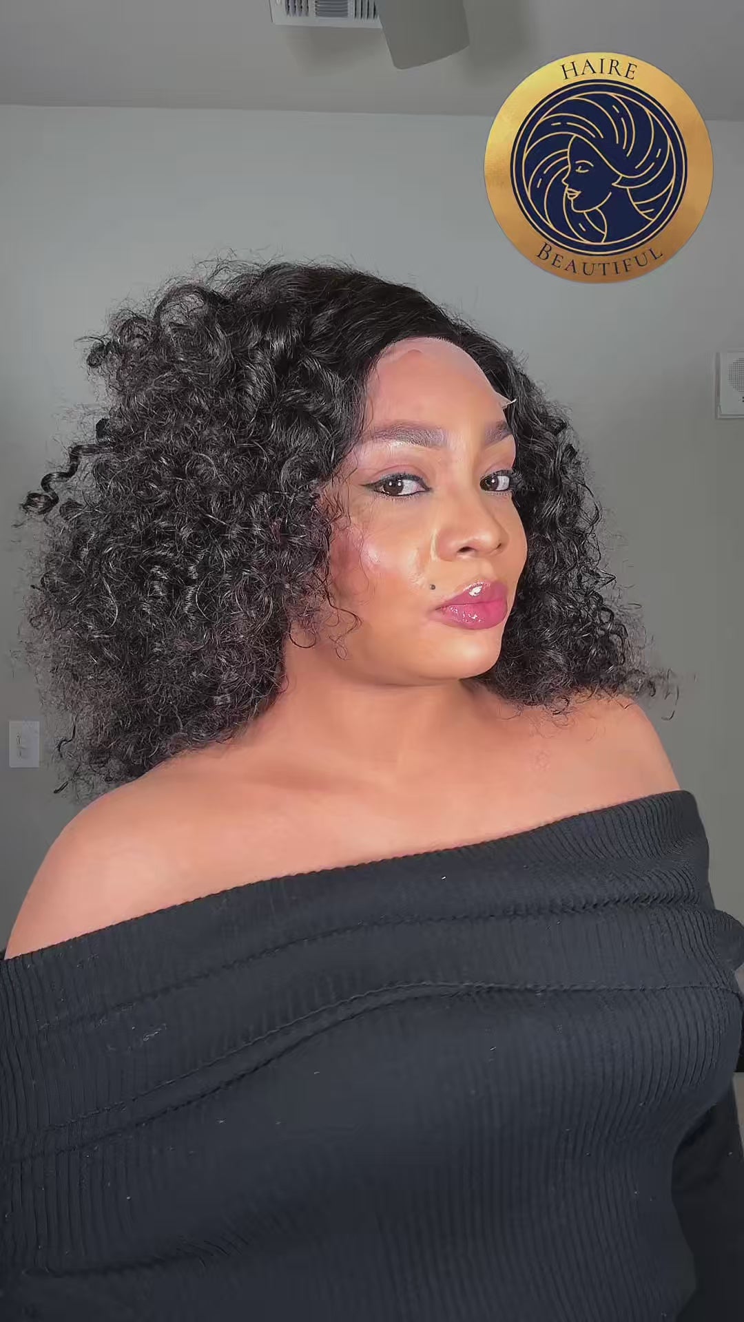 Queen 1400 Super Double Drawn 200% Density Twist Curl Human Hair Wig 4×4 Lace Closure • 18 Inches • Natural
Queen Collection